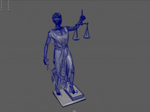 lady justice 3D Model