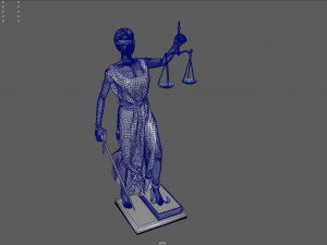 lady justice 3D Model