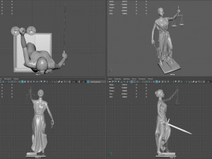 lady justice 3D Model