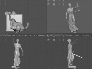 lady justice 3D Model