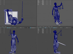 lady justice 3D Model