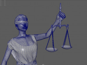 lady justice 3D Model