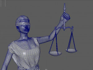 lady justice 3D Model