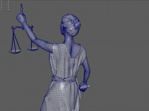 lady justice 3D Model