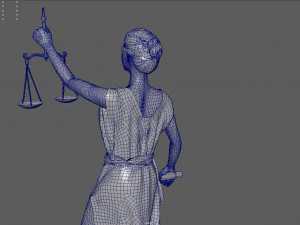 lady justice 3D Model