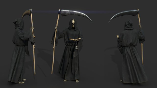 the death 3D Модель .c4d .max .obj .3ds .fbx .stl .blend 