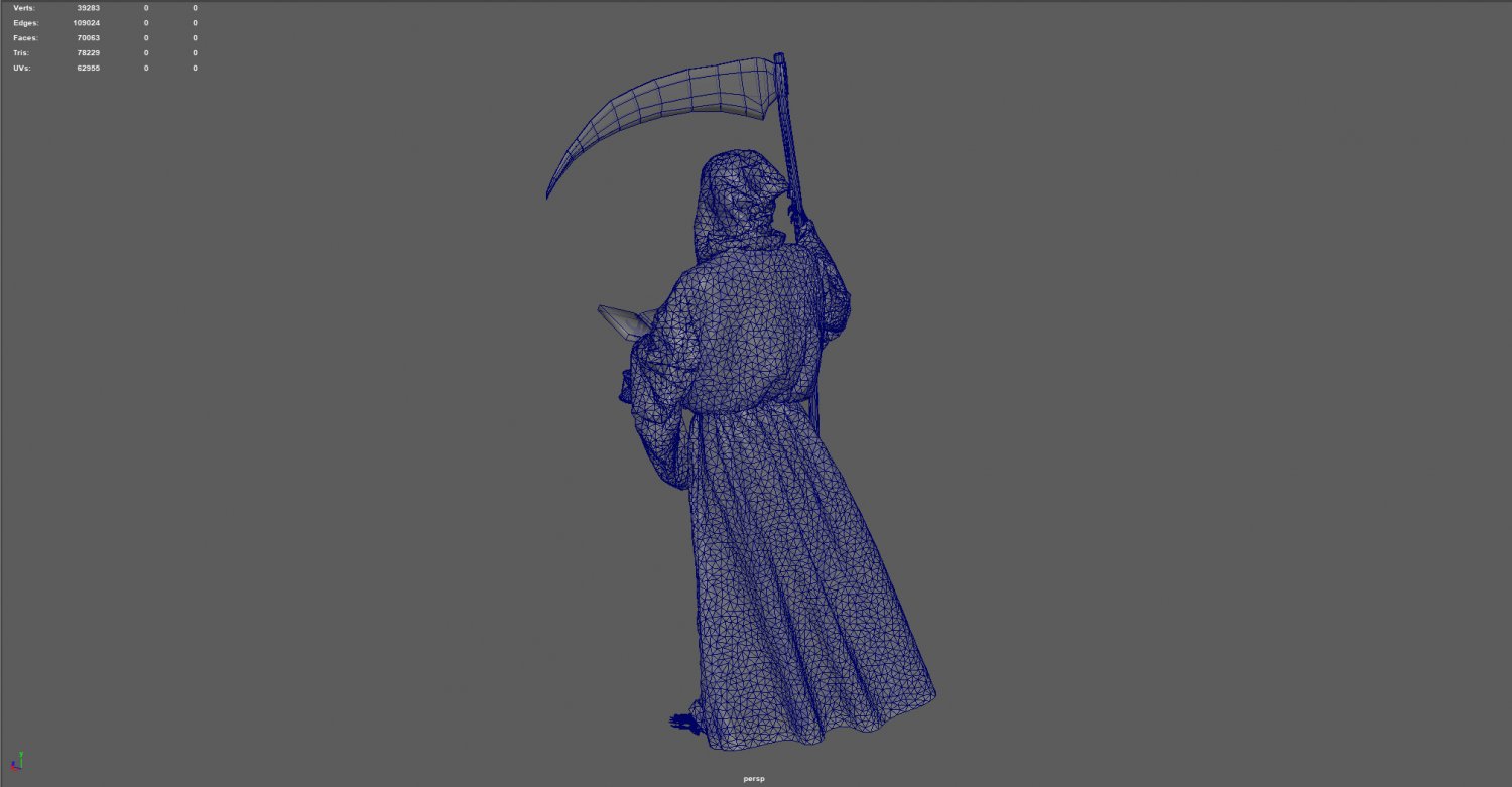 Death 3d model. She-Death 3d model.