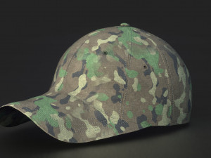 baseball cap woodland Modello 3D