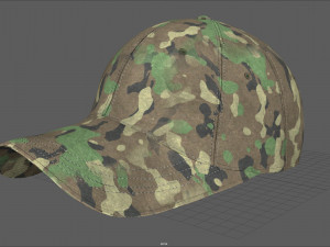 baseball cap woodland 3D Model