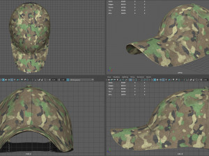 baseball cap woodland 3D Model