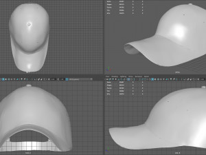 baseball cap woodland 3D Model