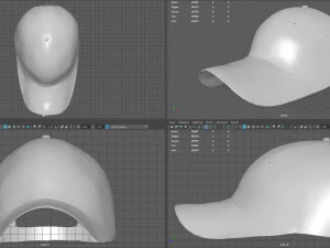 baseball cap woodland 3D Model