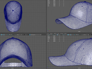baseball cap woodland 3D Model