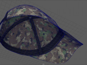 baseball cap woodland 3D Model