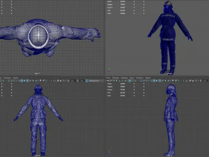 realistic firefighter 3D Model