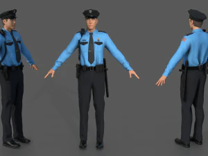 police officer Model 3D