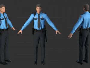 police officer 3D Model