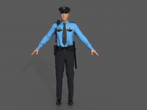 police officer 3D Модель
