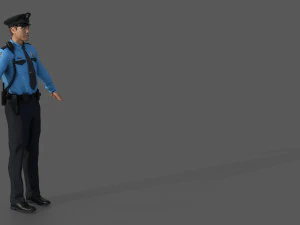 police officer 3D Model
