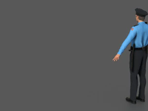 police officer 3D Model