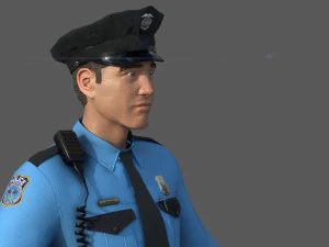 police officer 3D Model