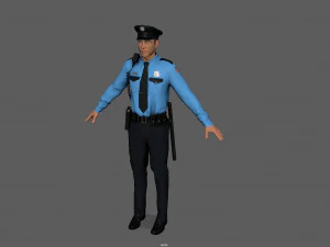 police officer 3D Model