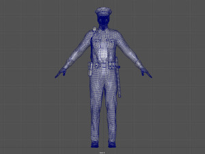 police officer 3D Модель