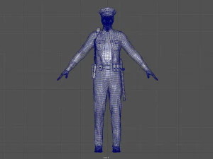 police officer 3D Model