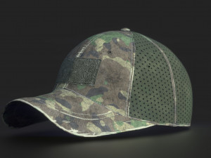 tactical cap woodland 3Dモデル