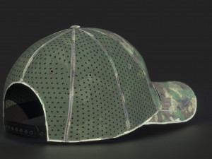 tactical cap woodland 3D Model