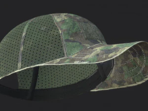 tactical cap woodland 3D Model