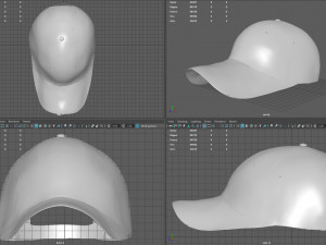 tactical cap woodland 3D Model
