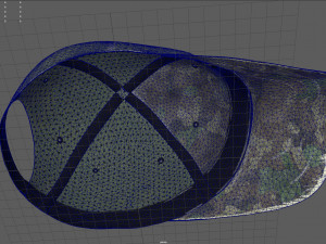 tactical cap woodland 3D Model