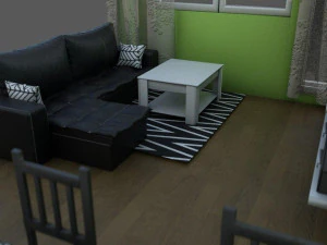 Wohnzimmer 3D Modell