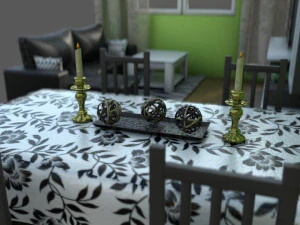 Wohnzimmer 3D Modell