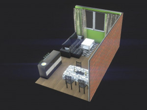 living room 3D Model