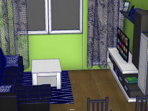 Wohnzimmer 3D Modell