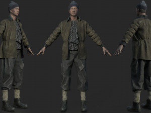 homeless alcoholic Modelo 3D