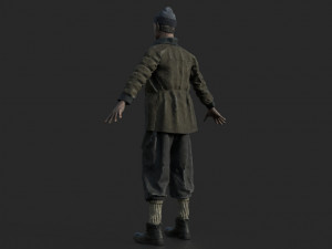 homeless alcoholic Modelo 3D