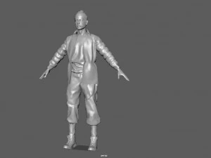 homeless alcoholic 3D Model
