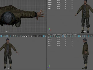 homeless alcoholic 3D Model