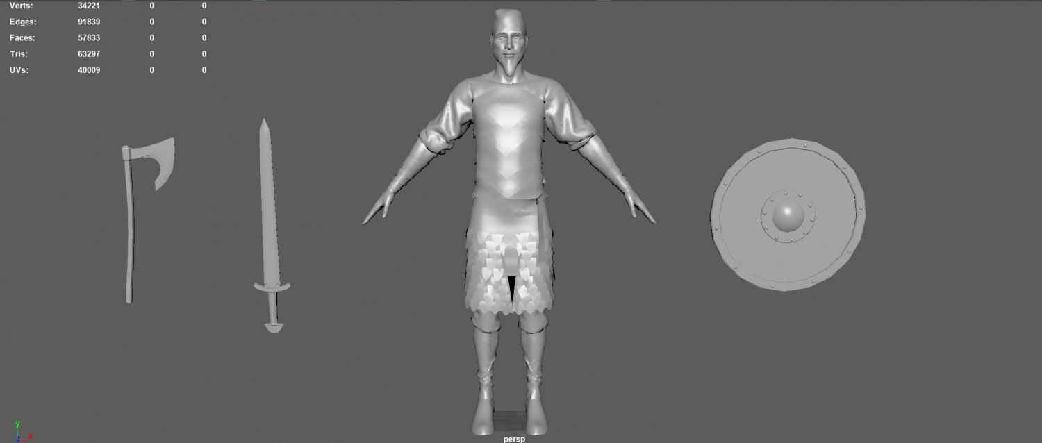 Viking 3D Модель In Мужчина 3DExport