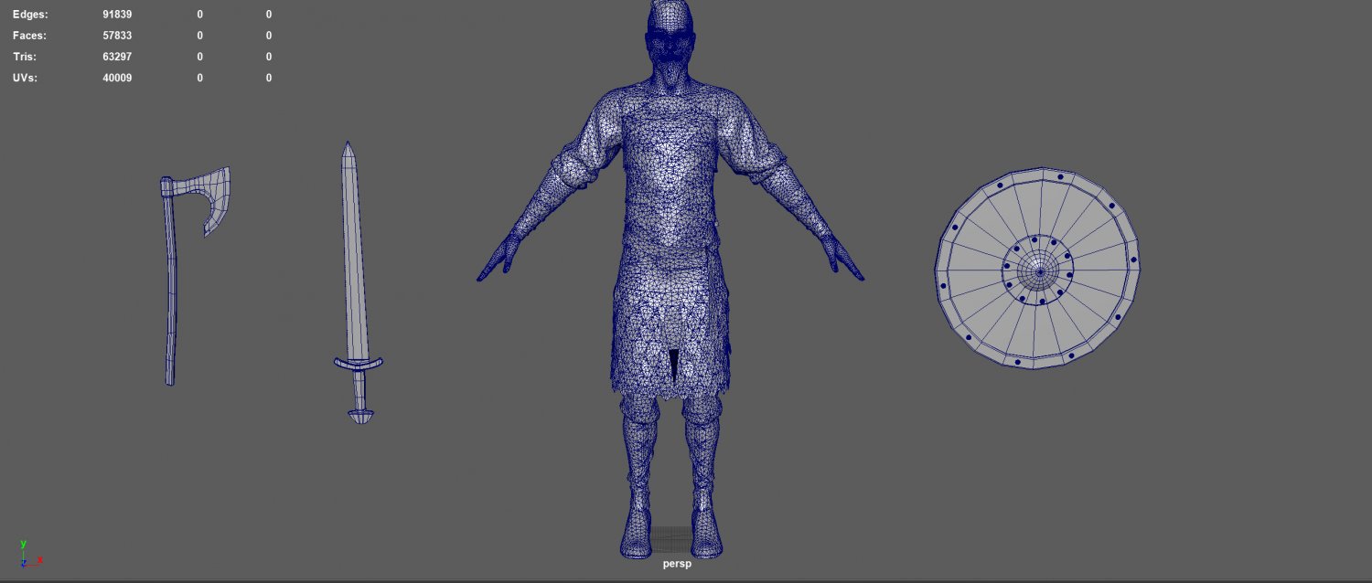 Viking 3D Модель In Мужчина 3DExport