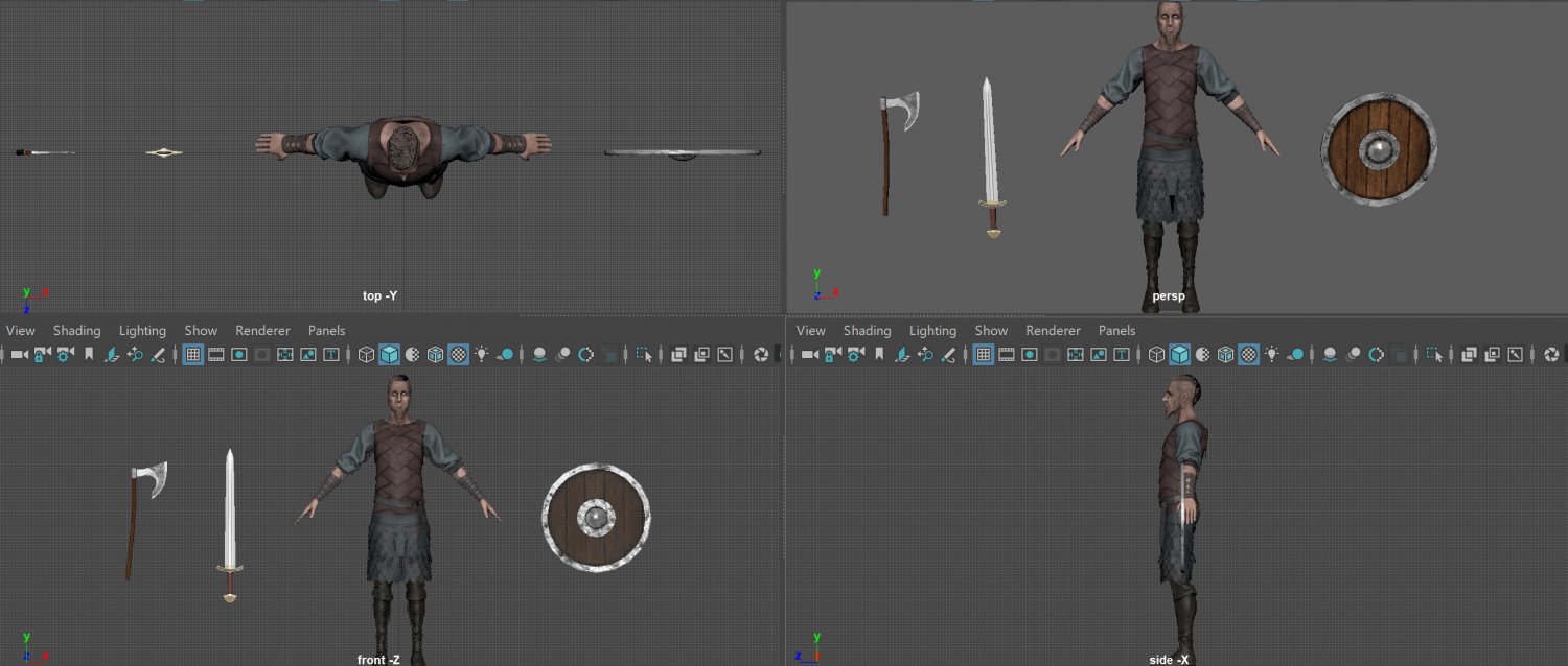 Viking 3D Модель In Мужчина 3DExport