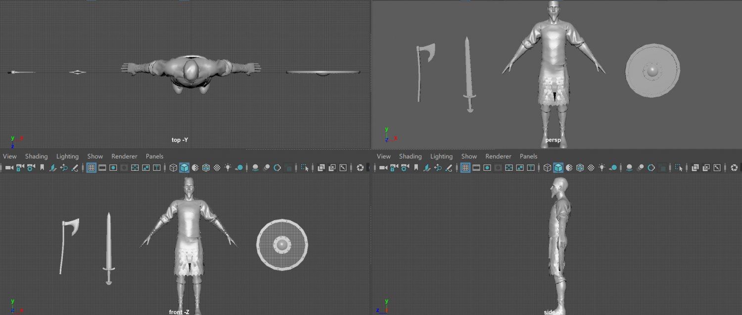Viking 3D Модель In Мужчина 3DExport