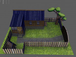 villaggio Modello 3D