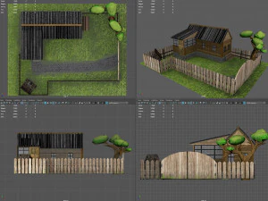 villaggio Modello 3D