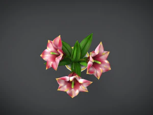 vase of flowers 3D Model