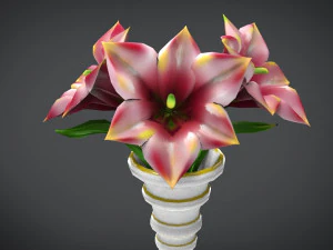 vase of flowers 3D Model