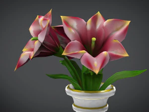 vase of flowers 3D Model